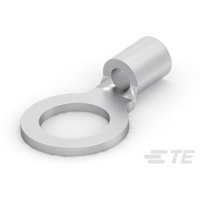 Metalowy konektor kablowy z okrągłymi otworami, odpowiedni do połączeń elektrycznych, na białym tle.