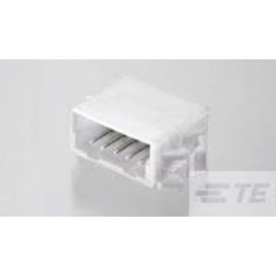 Biały elektroniczny złącz z czterema stykami metalowymi w obudowie z tworzywa sztucznego.