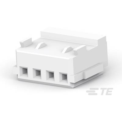 Biały elektryczny złącz wtykowy z trzema otworami, odpowiedni do łączenia przewodów w urządzeniach elektronicznych.