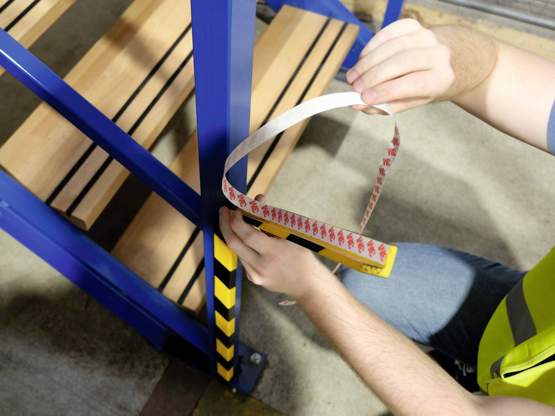 Захист країв Durable 1101130 Чорний, жовтий (Д x Ш x В) 1000 x 26 x 26 мм