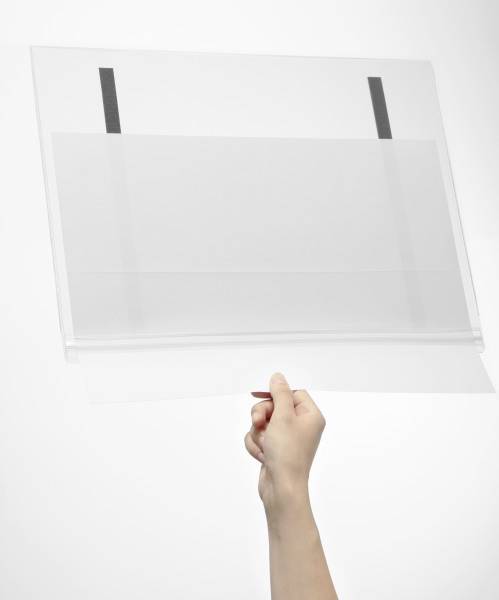 Міцний прозорий тримач для плакатів 501919 (Ш x В x Г) 335 x 445 x 0,6 мм
