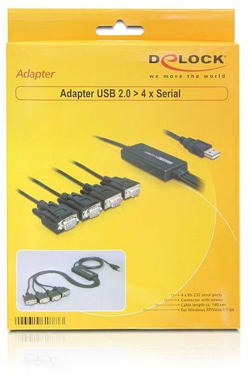 Delock Kabel USB Złącze męskie USB-A, VGA 9pin. Wtyczka, VGA 9pin. Wtyczka, VGA 9pin. Wtyczka, VGA 9pin. Wtyczka 1.40 m -1