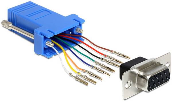 adapter RJ45, VGA Delock Delock - Serieller Adapter - RJ-45 (W) zu DB-9 (W) 65430, 0 mm