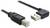 Kabel USB z wtyczką prostą i kątową, przeznaczone do podłączania urządzeń z odpowiednimi portami.