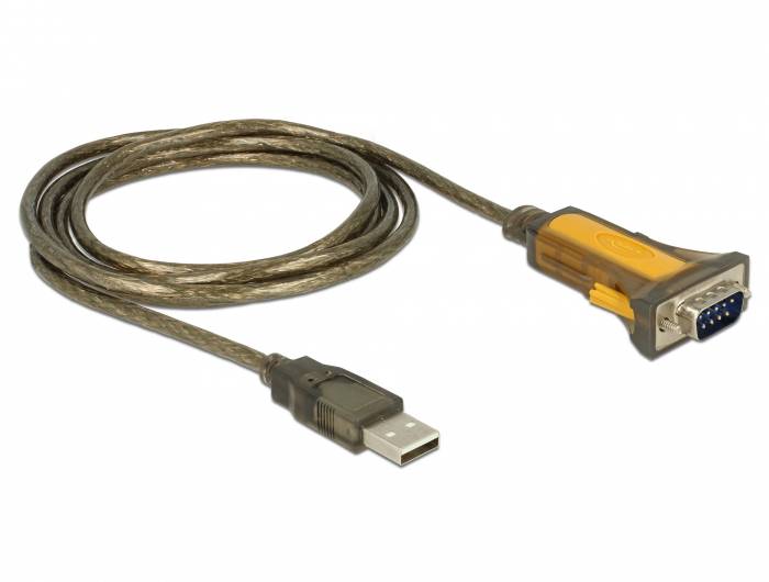 Адаптер Delock USB 2.0 [1x USB-A 2.0 чоловічий - 1x RS232 чоловічий] 65840 1,5 м