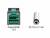 Złącze 'PoweredUSB 12 V' i wtyk 'DC 5,5 x 2,1 mm', przedstawione obok siebie, każde z odpowiednim oznaczeniem.