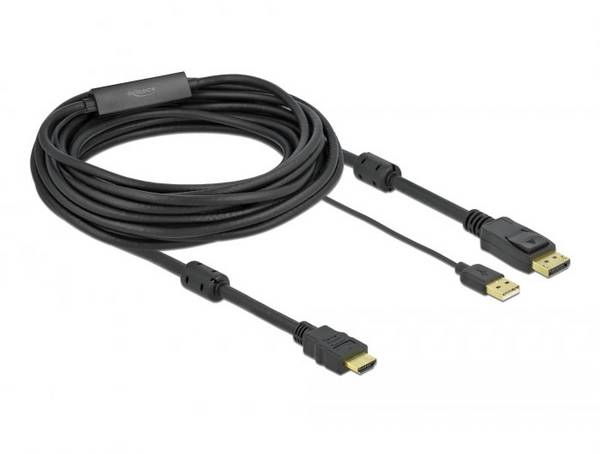 <br> Delock<br> HDMI / USB / DisplayPort<br> kabel<br> Wtyczka HDMI-A, Złącze męskie USB-A, Złącze DisplayPort<br> 7 m<br> czarny<br> 85967<br> styki pozłacane , 4K UHD<br> Kabel HDMI<br>