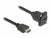 Czarny kabel HDMI z wtyczką i gniazdem montażowym, przeznaczony do transmisji audio i wideo.