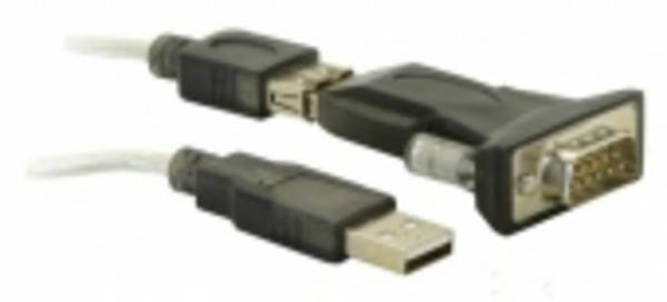 Delock USB 2.0 adapter [1x złącze męskie USB-A 2.0 - 1x szeregowe (9 pin)] 61425 0 mm