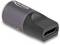 Adapter USB-C na USB-A firmy Delock w zbliżeniu. Czalna i szara obudowa z gniazdem USB-C po jednej stronie.