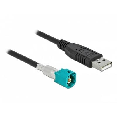 Wtyk USB jest połączony z wtykiem Fakra, który często jest stosowany w antenach samochodowych lub urządzeniach GPS.
