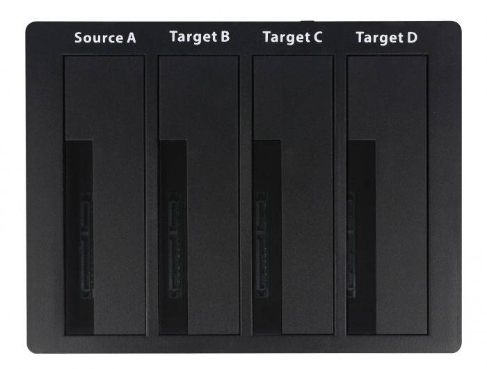 Delock 64063 Gniazdo DC 3,5 mm, USB-B, eSATA Stacja dokująca do dysków twardych z funkcją klonowania-2