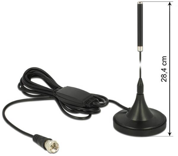 Antena pokojowa DAB+ Delock 12413, 174 - 240 MHz