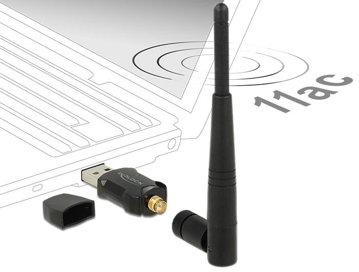 Delock 12462 12462 Antena WLAN 3 dBi 2.4 GHz, 5 GHz-2