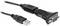 Kabel adaptera USB do RS232, przeznaczone do podłączania urządzeń z portami szeregowymi do komputerów wyposażonych w złącza USB.