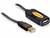 Przedłużacz USB firmy Delock z wtykiem USB-A i gniazdem USB-A. Odpowiedni do podłączania urządzeń USB na dużych odległościach.