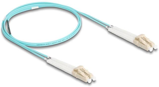 Delock 88079 światłowodowe do światłowodów kabel 1 m wodny niebieski [1x złącze męskie LC - 1x złącze męskie LC] 50/125 -2