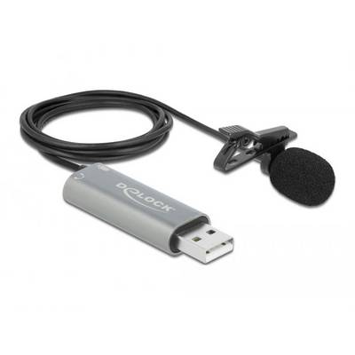 Przypinany Mikrofon USB Delock 66638 Rodzaj transmisji danych:USB-0