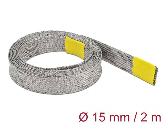 Delock 20789 20789 Wąż zbrojony szary miedź 2 m 10 do 23 mm 1 szt.-1