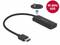 Kabel adapter z wejściem HDMI i USB-C. Tekst na obrazku: '4K 60Hz HDR'. Odpowiedni do przesyłania wideo w wysokiej rozdzielczości.