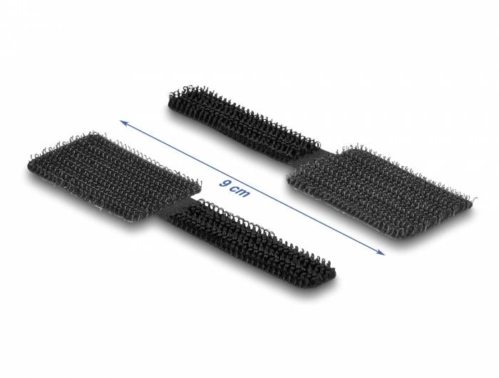 Delock Clips trzymający kabel poliester czarny 10 szt. 19582-2