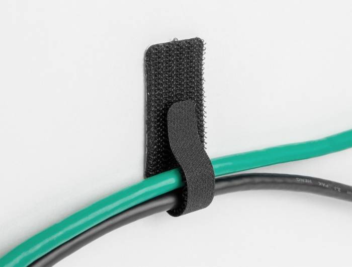 Delock Clips trzymający kabel poliester czarny 10 szt. 19582-4