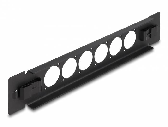 Delock 66899 Patch panel 254 mm (10") 1 U czarny Niezamontowany-2