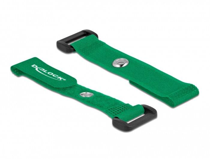 Delock Opaska kablowa na rzepy (D x S) 150 mm x 20 mm zielony 5 szt.-2