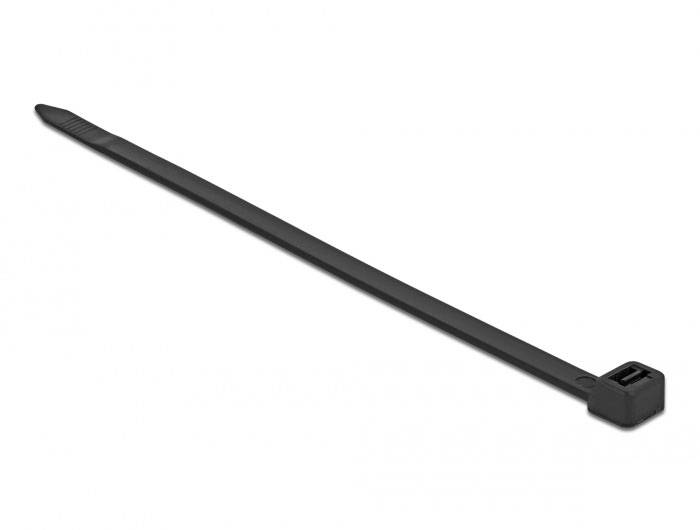 Delock 19634 Opaska kablowa czarny 10 szt.-1