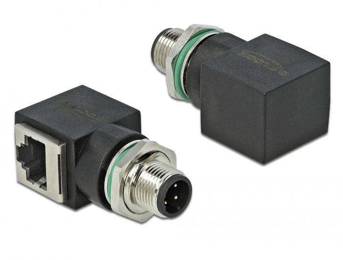 Адаптер Delock 66313 66313 M12, RJ45, кабель, 1 шт.