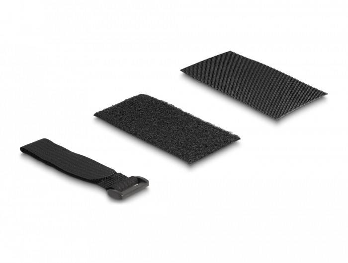 Delock Pasek rzepowy czarny 10 szt.-1