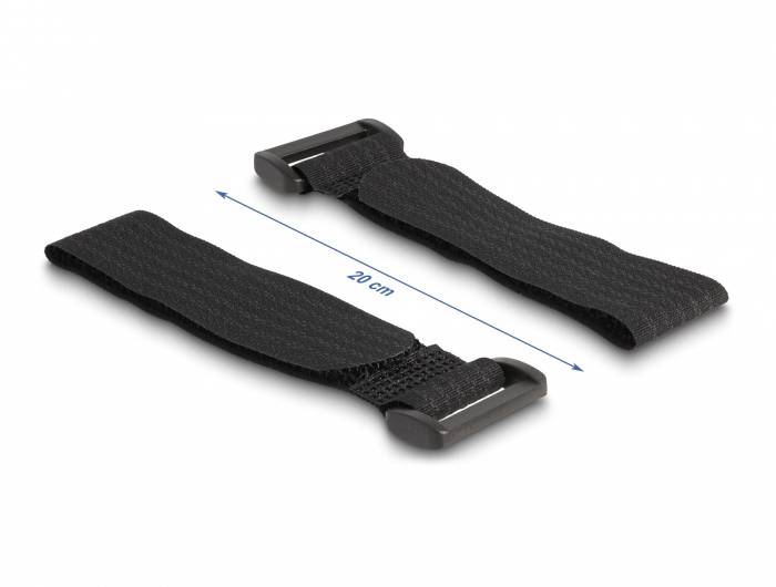 Delock Pasek rzepowy czarny 10 szt.-3