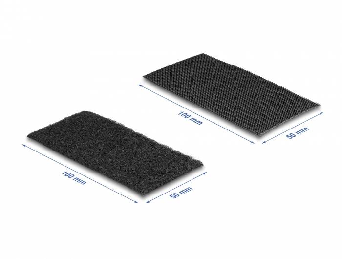 Delock Pasek rzepowy czarny 10 szt.-4