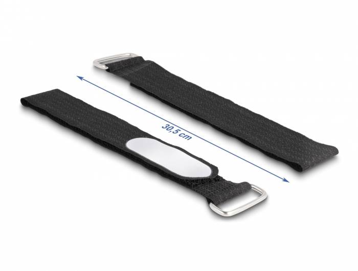 Delock Opaska kablowa na rzepy (D x S) 25 mm x 25 mm czarny 5 szt.-2