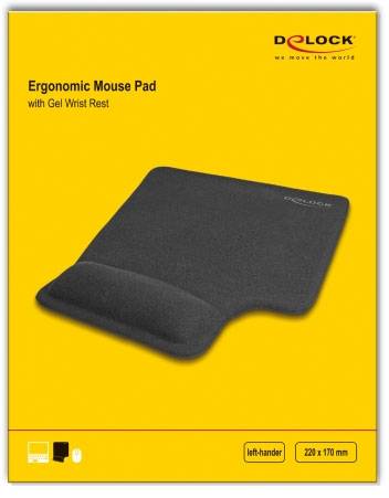 Delock 12111 Uchwyt do kabla myszki Ergonomiczne czarny-4