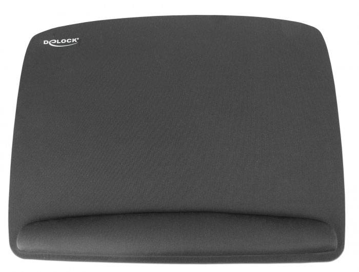 Delock 12601 Podkładka pod mysz Ergonomiczne czarny-3