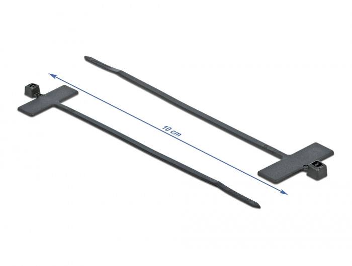 Delock 18958 Opaska kablowa czarny 10 szt.-2