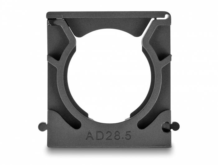 Delock Uchwyt węża kablowego Z przyłączem śrubowym tworzywo sztuczne czarny (Ø x W) 28.5 mm x 16 mm 4 szt. sztuka-3