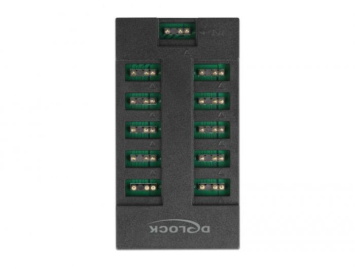 Delock 64128 Adapter przyłączeniowy czarny-2