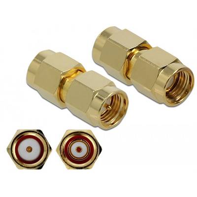 Adapter HF Delock 89971 złącze męskie RPSMA - złącze męskie SMA 1 szt.-0