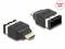 Kabel adapter z wtyczką HDMI i gniazdem DVI, odpowiedni do transmisji 4K 60Hz HDR, przedstawiony z dwóch stron.