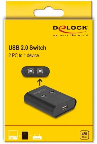 Przełącznik USB 2.0 Delock 11503 czarny-4
