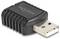 Czarny adapter USB z napisem 'DELOCK', z widocznym złączem, służy do konwersji portów.