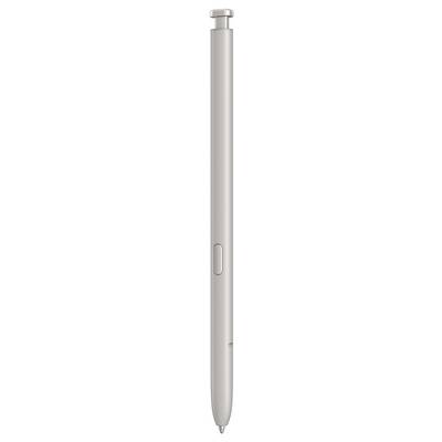 Cyfrowy rysik w kolorze srebrnym, o smukłej sylwetce, z jednym przyciskiem pośrodku. Idealny do ekranów dotykowych oraz tabletów graficznych.