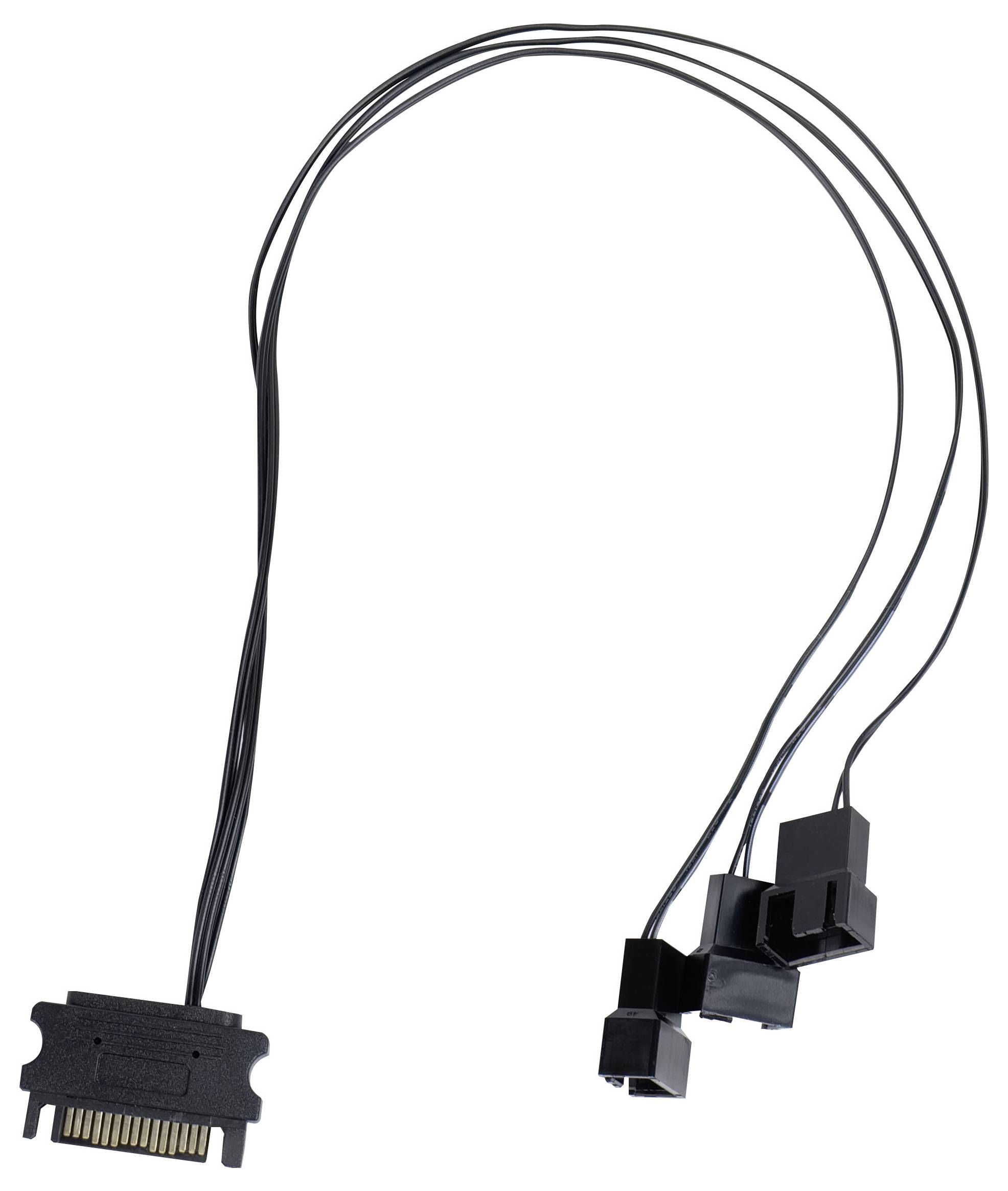 Kabel zasilające SATA z wieloma złączami do podłączania urządzeń.