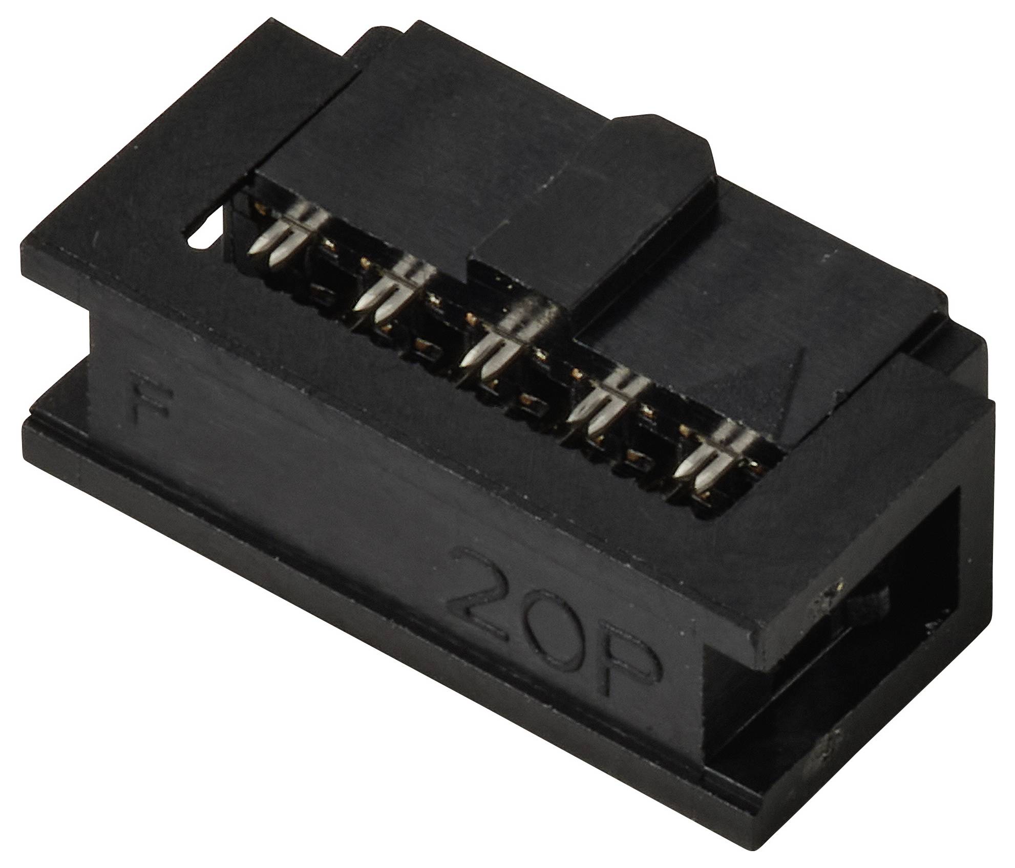 TRU COMPONENTS TC-13537820 Złącze męskie z reduktorem naprężeń kablowych Wymiary siatki: 1.27 mm Ilość pinów: 20 Ilość r-1