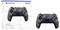 Bezprzewodowy kontroler DualSense do PS5 w opakowaniu w kamuflażowy wzór, obok niego sam kontroler.