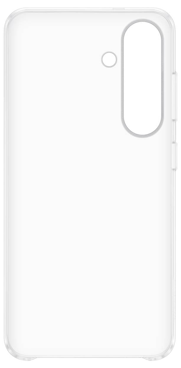 Przezroczyste etui na telefon z wycięciami na obiektyw aparatu i przyciski.
