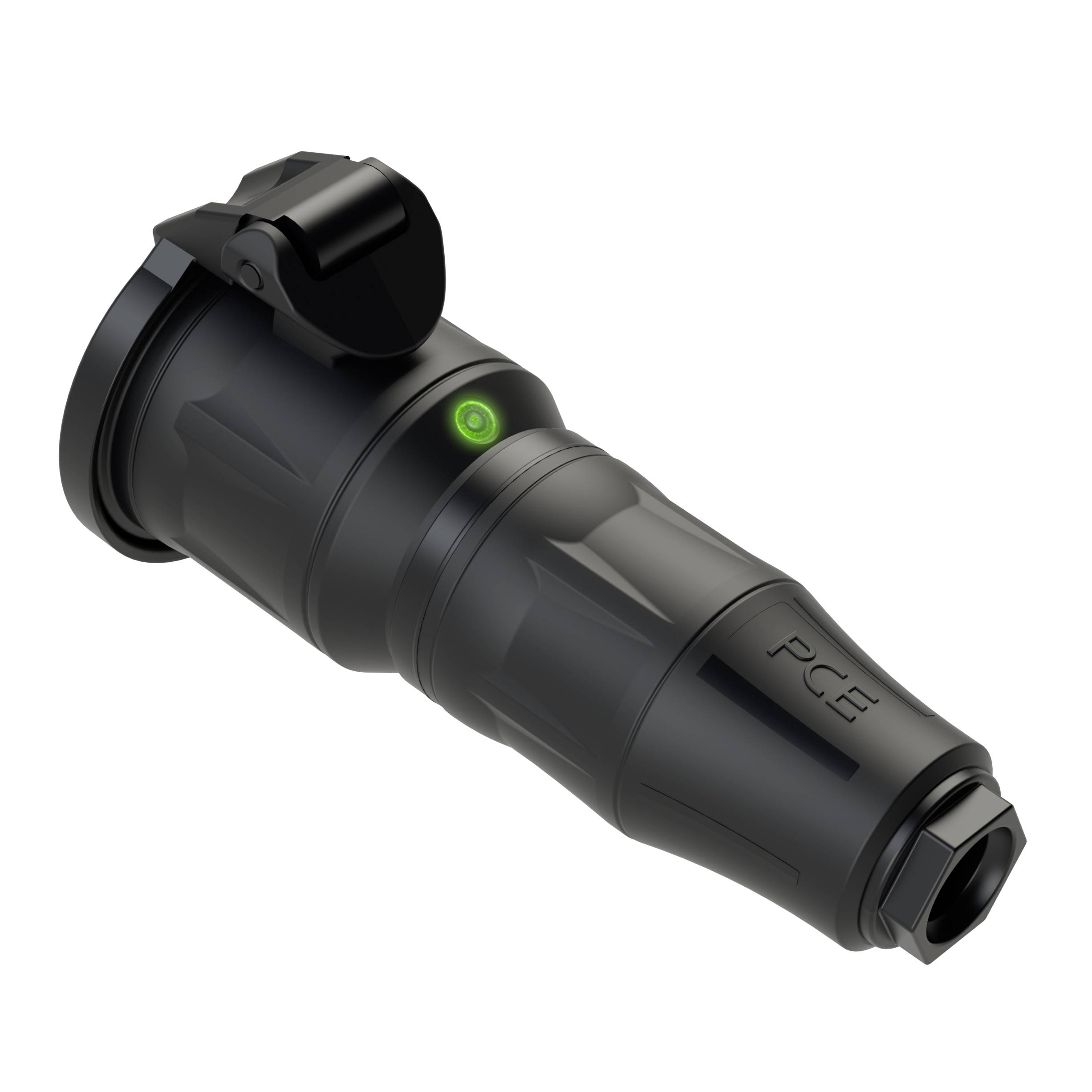 Czerwony model samochodu Delorean z otwartymi drzwiami skrzydłowymi stoi na ciemnym stole. Tło jest rozmyte i ciemne.