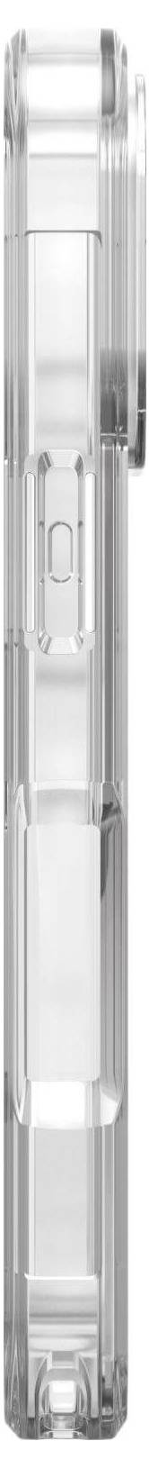 Przezroczyste, prostokątne pudełko plastikowe w pozycji pionowej. Posiada zamknięcie u góry, które prawdopodobnie chroni zawartość.